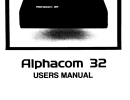 alphacom32 manual page1