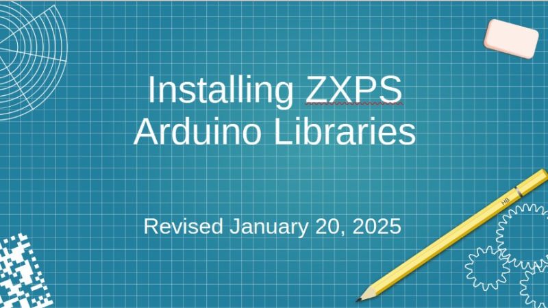 installing zxps arduino libraries title