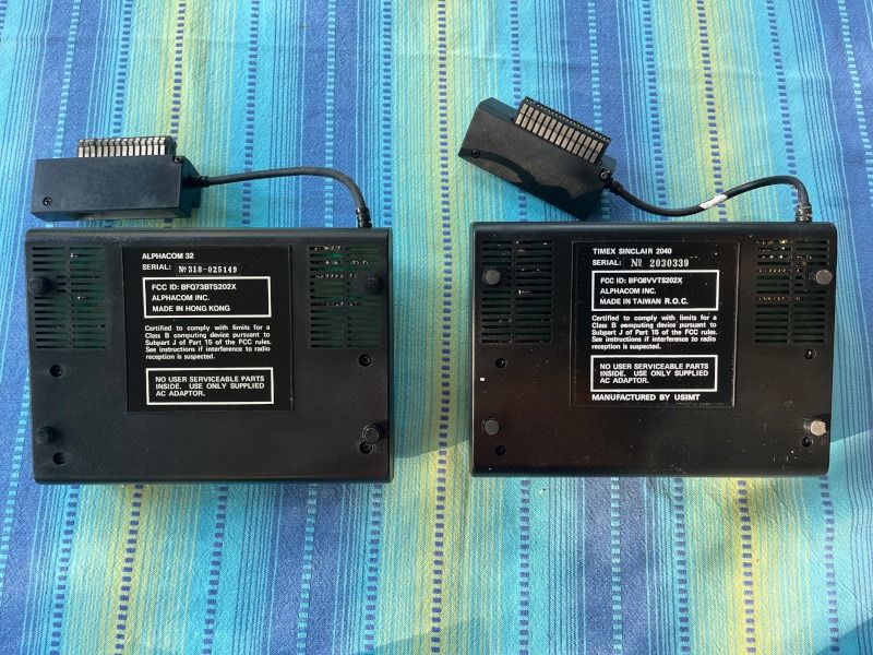 alphacom32 ts2040 side by side backsw