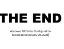 the end windows printer configuration