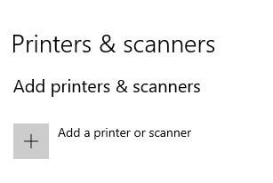 windows printers and scanners