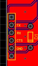 ZXPS Connector J1 PCB Layout